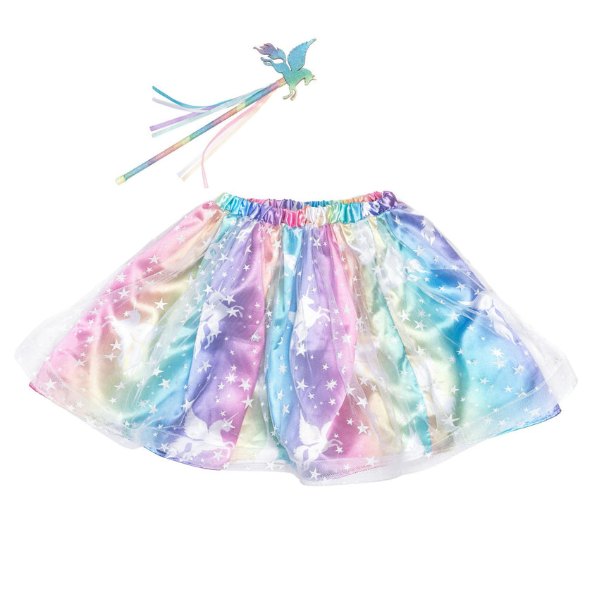 Enchanted Unicorn Skirt & Wand Set