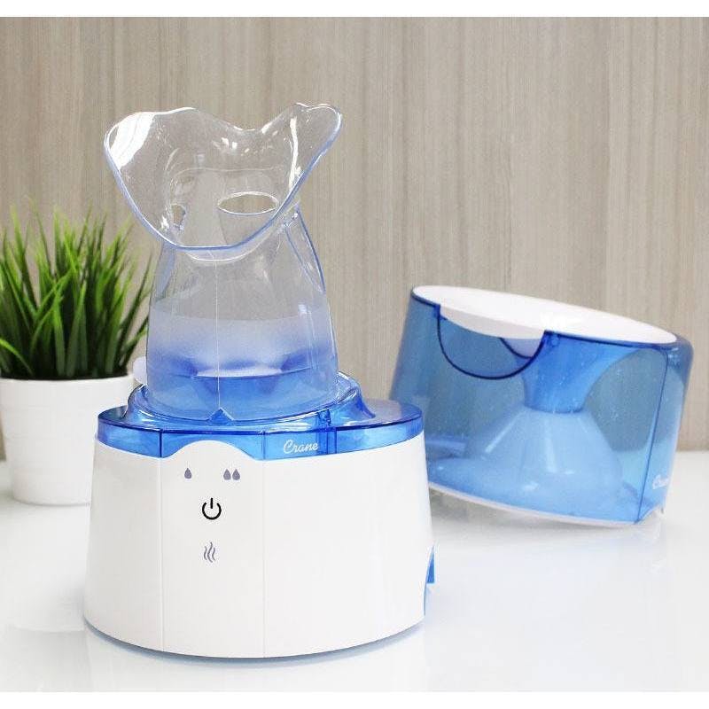 0.5 Gal. 2-in-1 Warm Mist Humidifier & Respiration Steam Inhaler for Personal Therapeutic Use