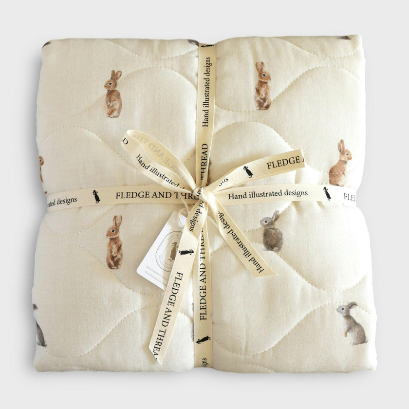 Quilted baby blanket - Bunny