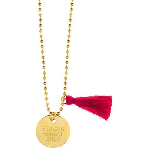 STRONG SMART BOLD NECKLACE COLLABORATION WITH GIRLS INC $2 donated GIRLS INC
