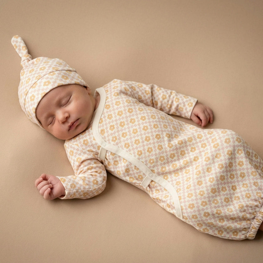 Organic Kimono Infant Sleep Gown