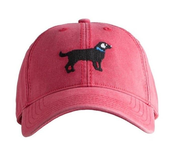 Black Lab Baseball Hat, Red