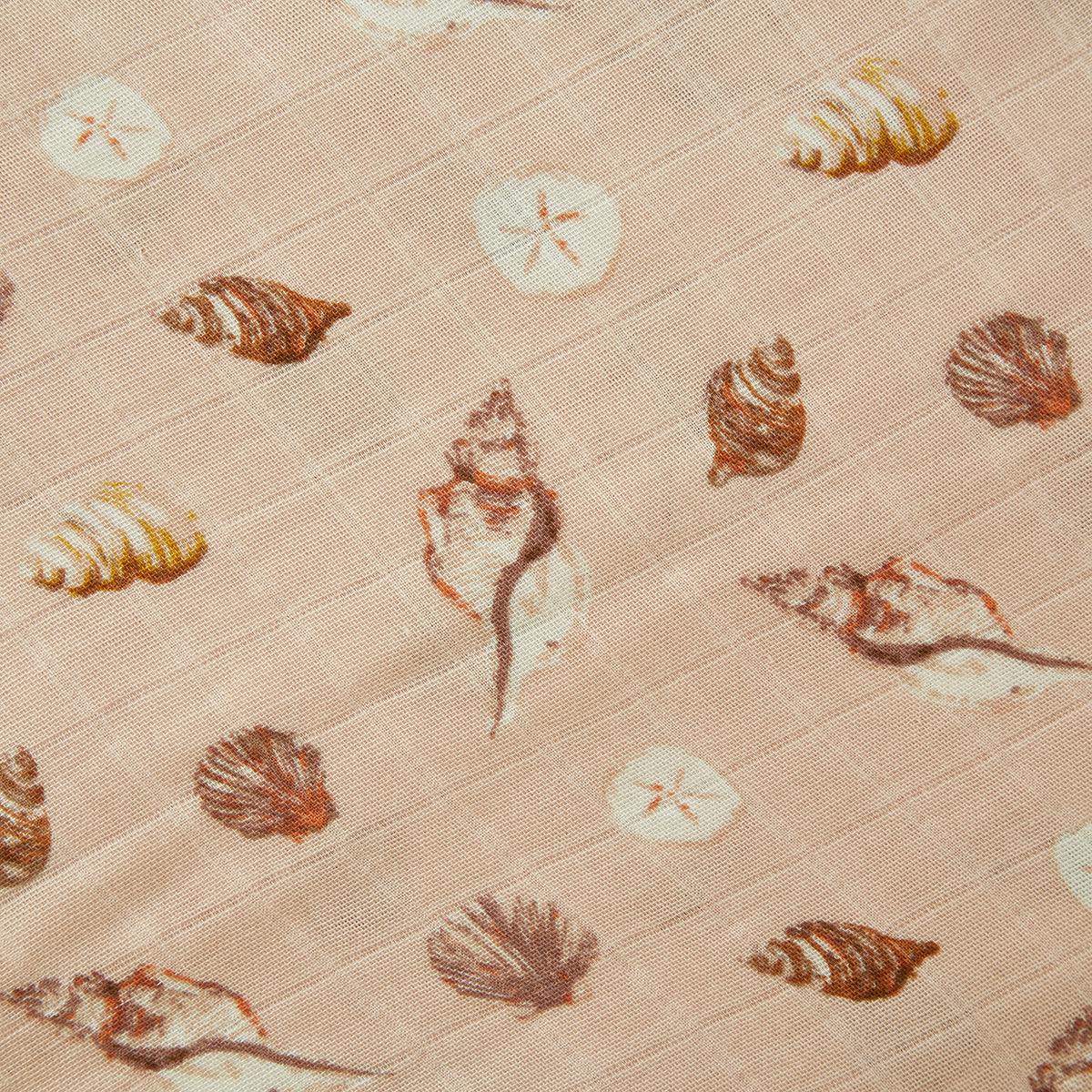 Seashells Hooded Swaddle Blanket