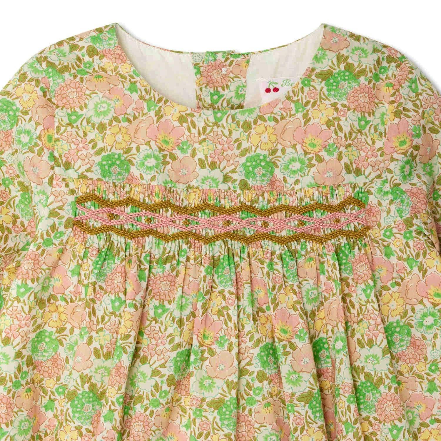 BONPOINT Felicie Dress - Rose Pale