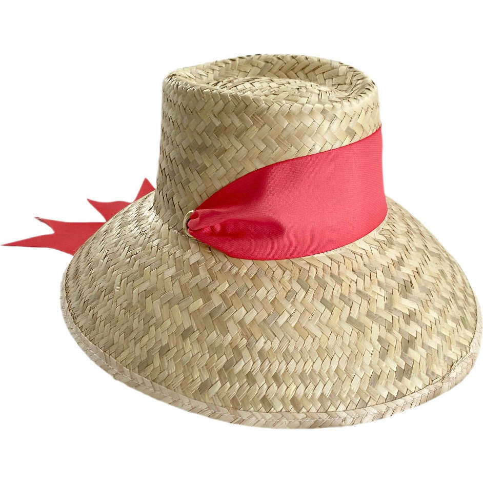 Women's Amaryllis Wide & Short Brim Grosgrain Ribbon Sun Hat