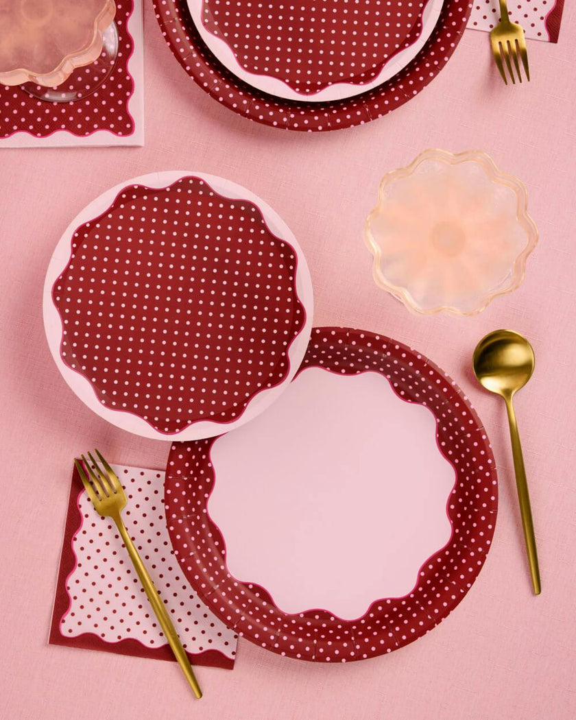 Wine Not Plate Set - 32 paper plates, 2 sizes