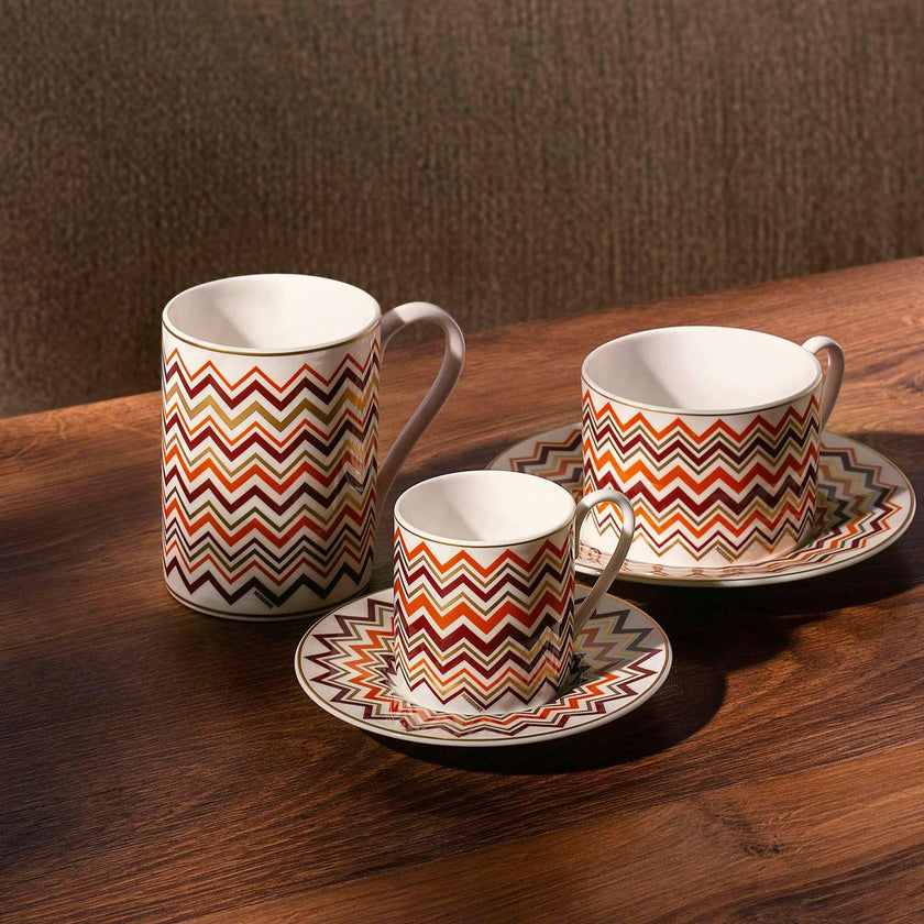 Coffee Cup & Saucer Iconic Set of 2 In Luxury Box Diam. 2.3"