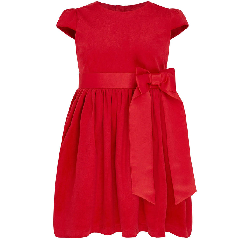 Billy Velvet & Satin Bow Occasion Party Dress