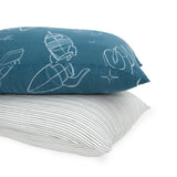 Cotton Muslin Pillowcase 2 Pack - Blast Off