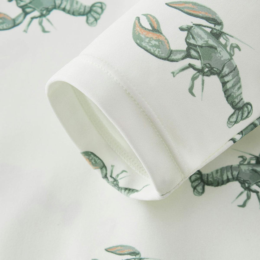 Mint Lobster Zipper Shortall Swimsuit