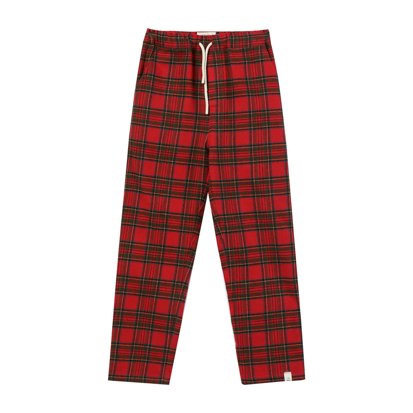 SOCIETY Festive Red Plaid Woven pants