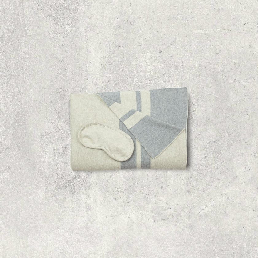 Cotton Travel Blanket Set