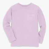 Kids long sleeve slub pocket tee
