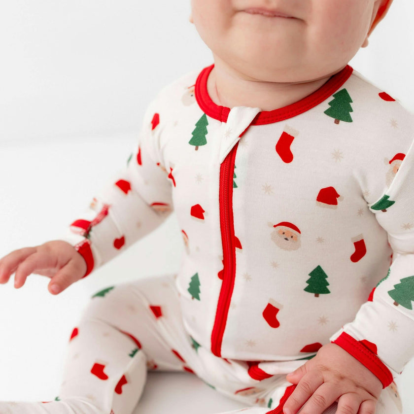 Santa Zippered Footie