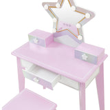 Little Princess Star Vanity with LED Illuminated Mirror