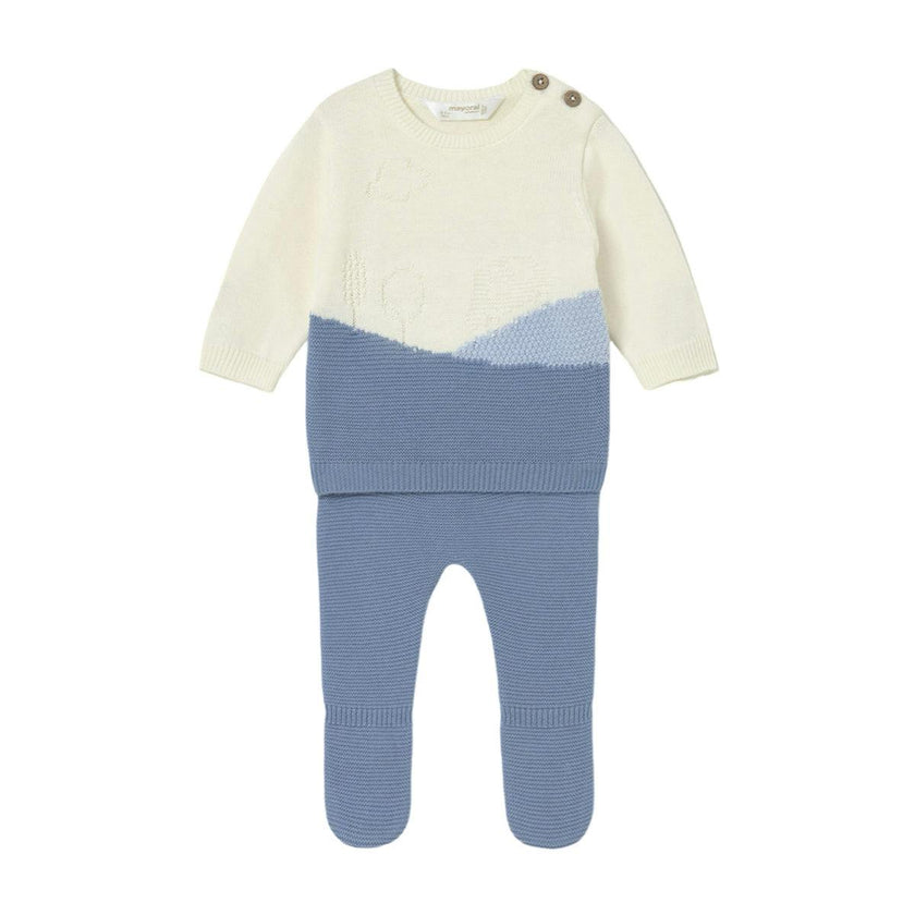 Newborn Knit Pants and Sweatshirt Set
