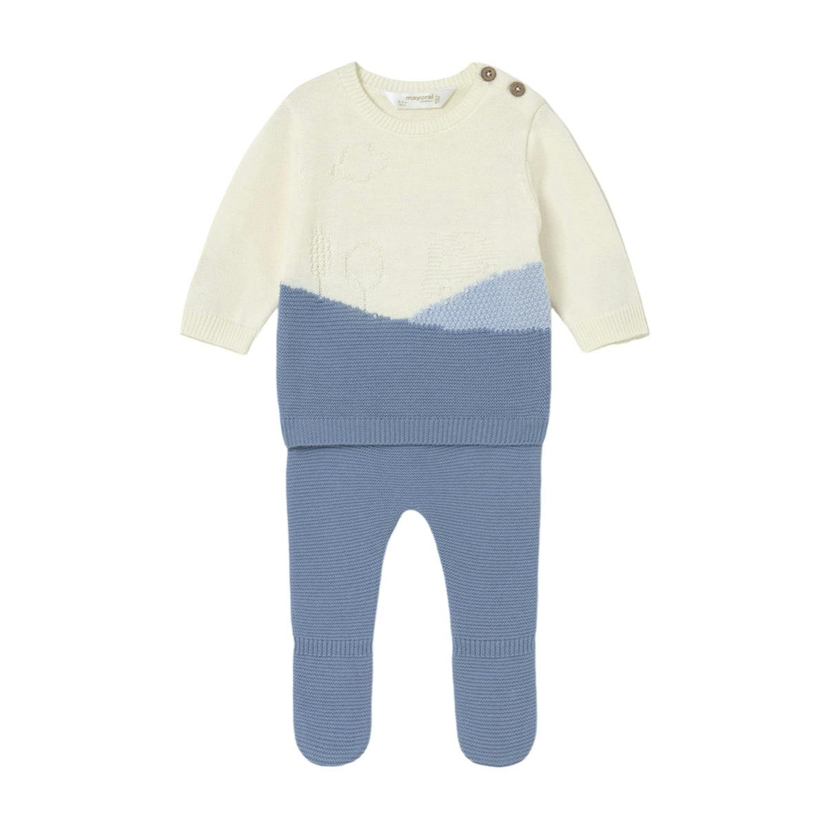 Newborn Knit Pants and Sweatshirt Set