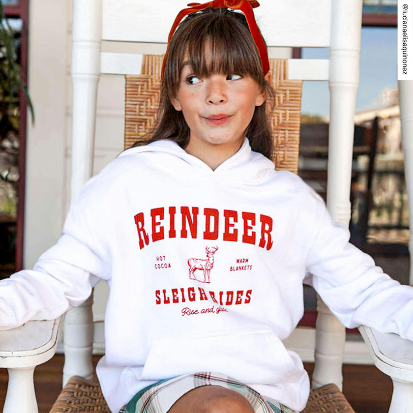 Kid's Reindeer Hoodie-Unisex