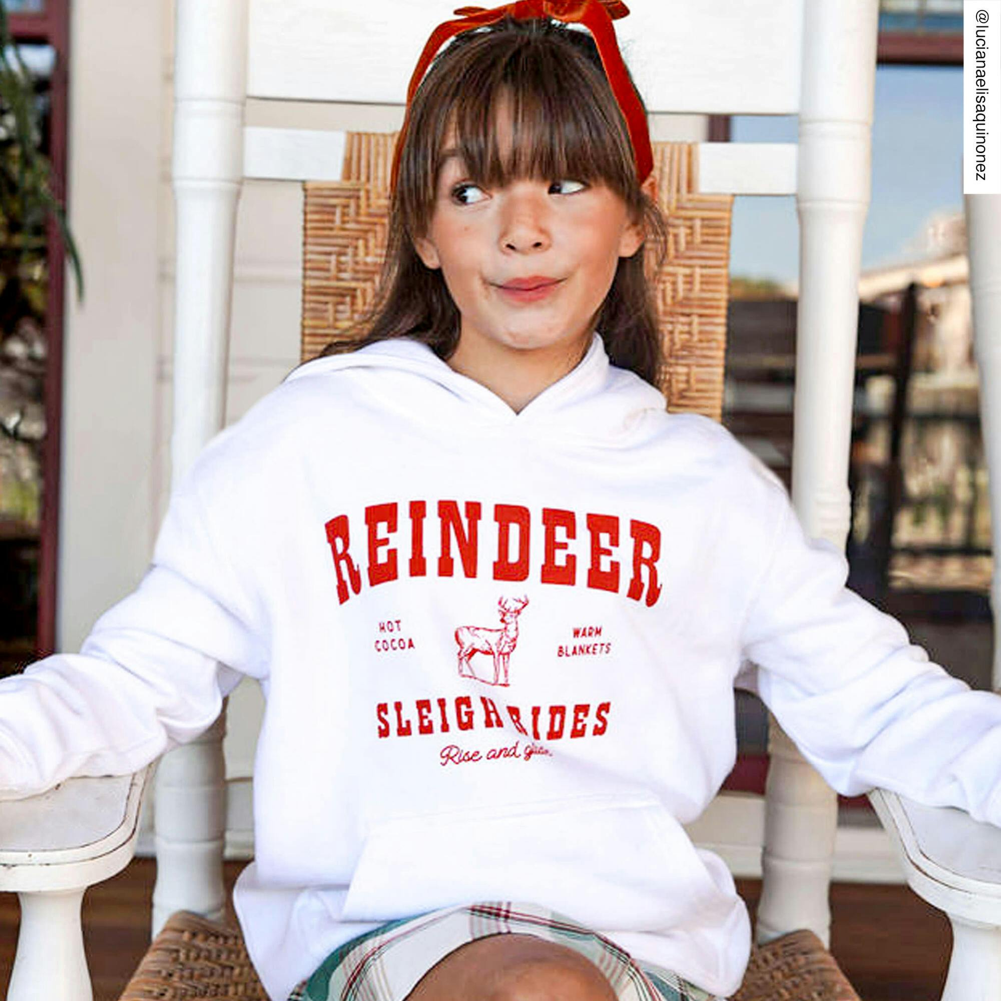 Kid's Reindeer Hoodie-Unisex