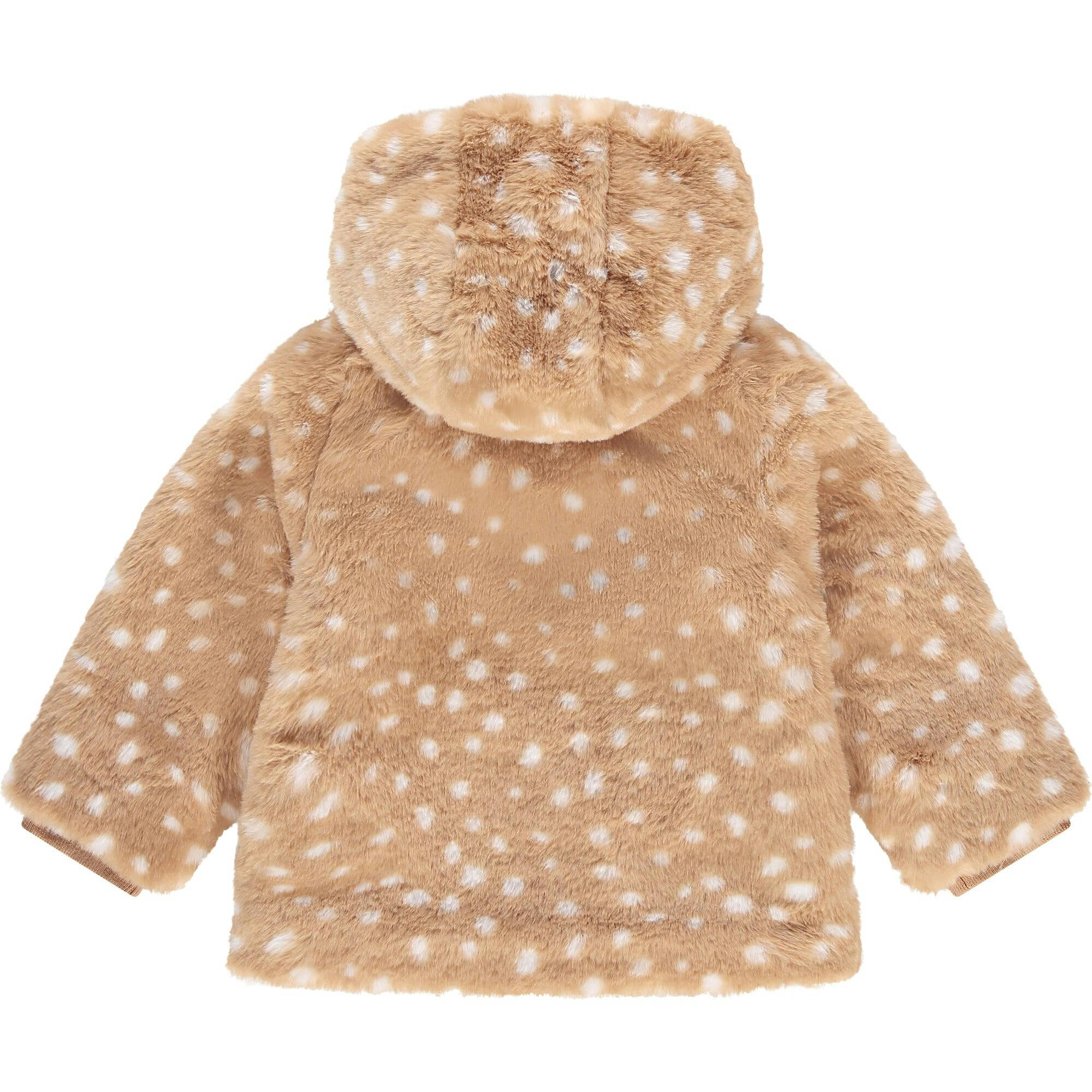 Print Faux Fur Jacket