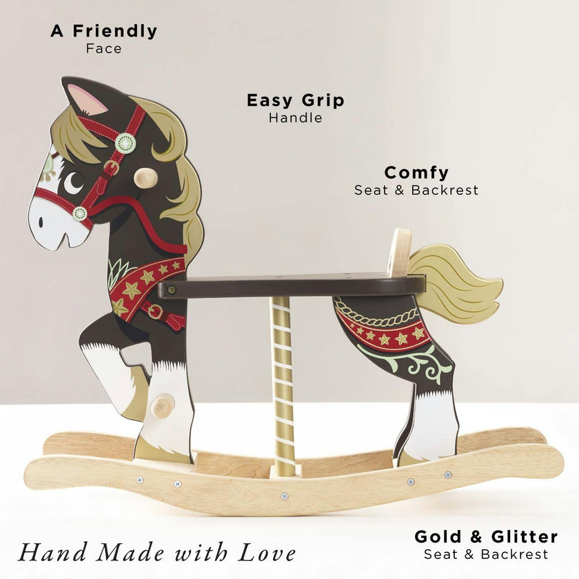 Classic Wooden Rocking Horse