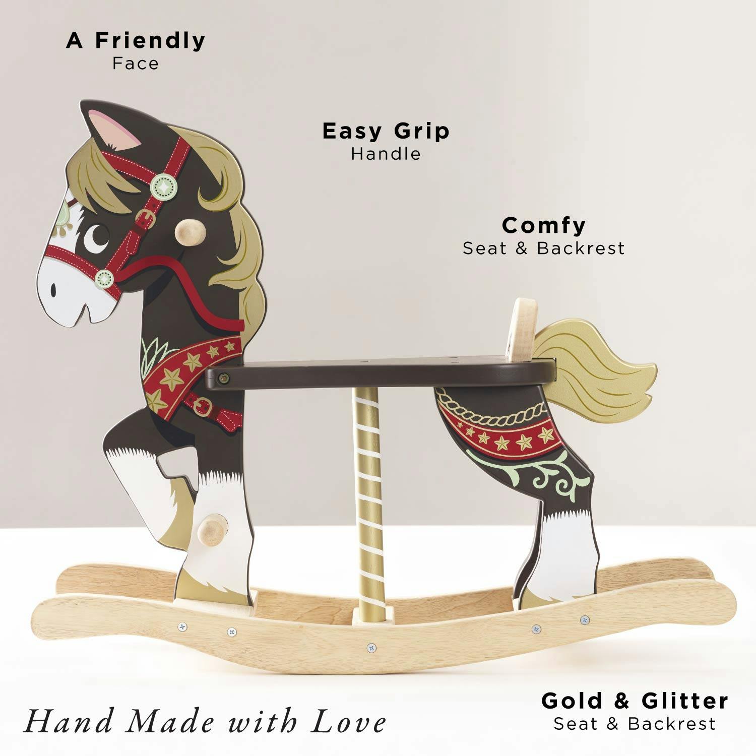 Classic Wooden Rocking Horse
