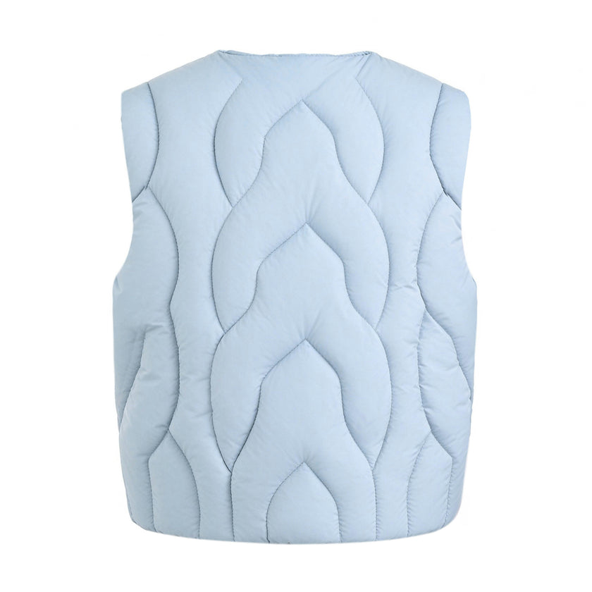 Blue Quilted Vest