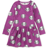 Long Sleeve Pocket Dress, Purple