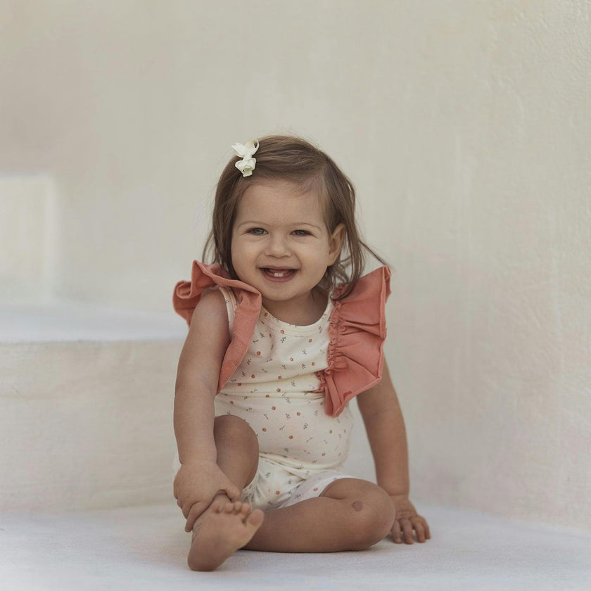 Petals & Polka Dots 2-Piece Top & Short Set