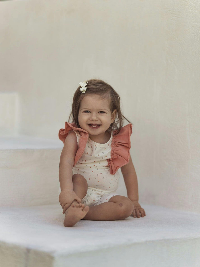 Petals & Polka Dots 2-Piece Top & Short Set