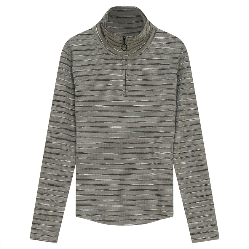 Stripe Waffle Knit Top