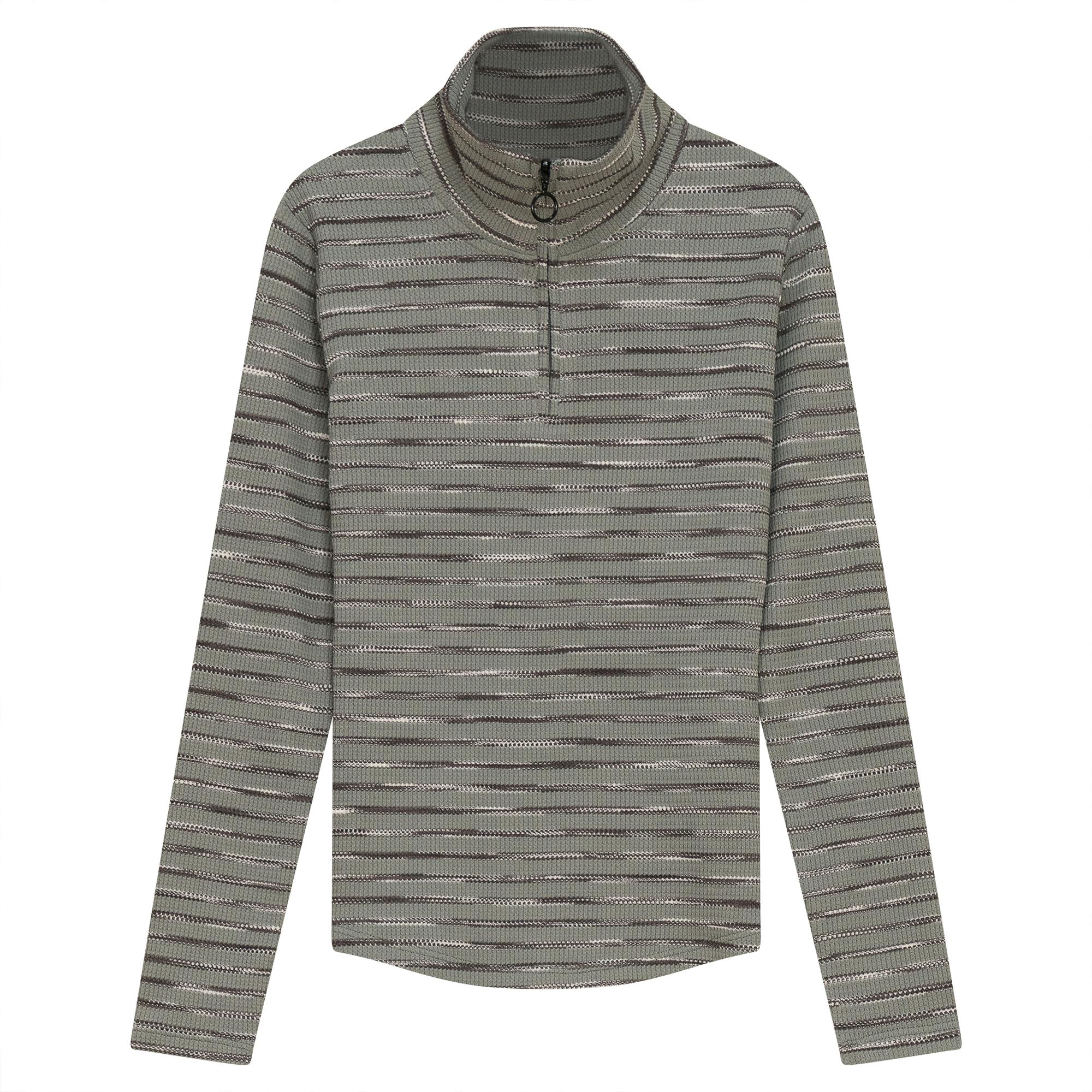 Stripe Waffle Knit Top