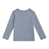 Blue Solid Wool-Blend Pajama Set
