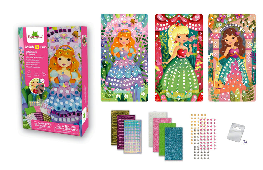 Stick'N Fun - XS Mosaics Princesses - 5y+