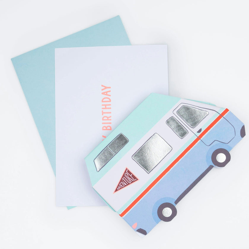 Pop-Up Camper Van Birthday Card