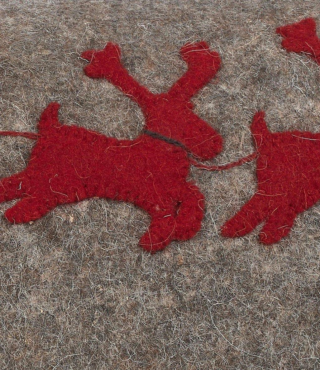Hand Felted Wool Christmas Pillow Cover