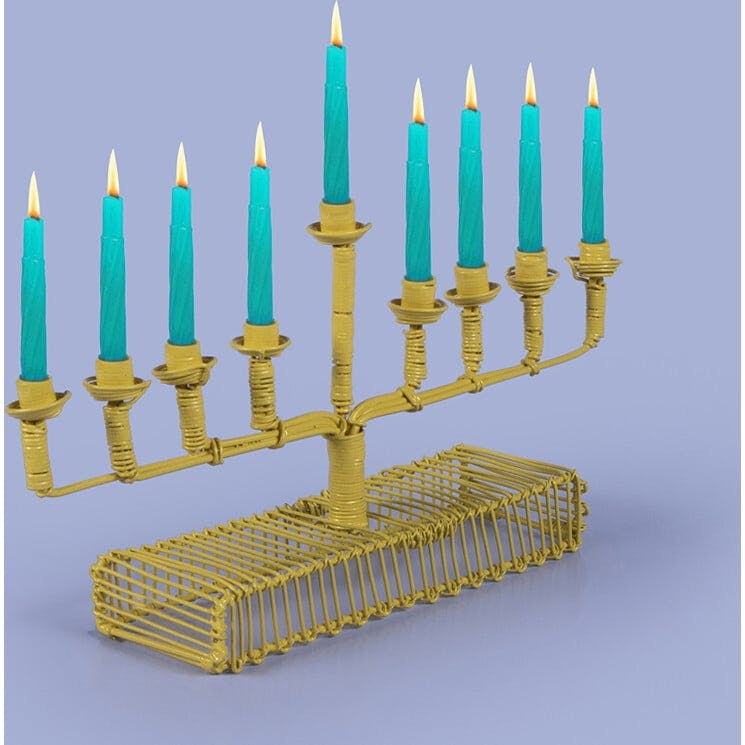 Licht Wire Square Arm Menorah