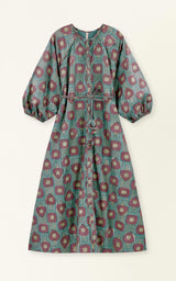 Somerset Dress in Mallard Coeur