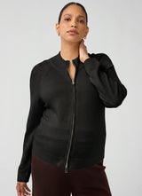 Funnel Neck Raglan Knit Maternity Cardigan