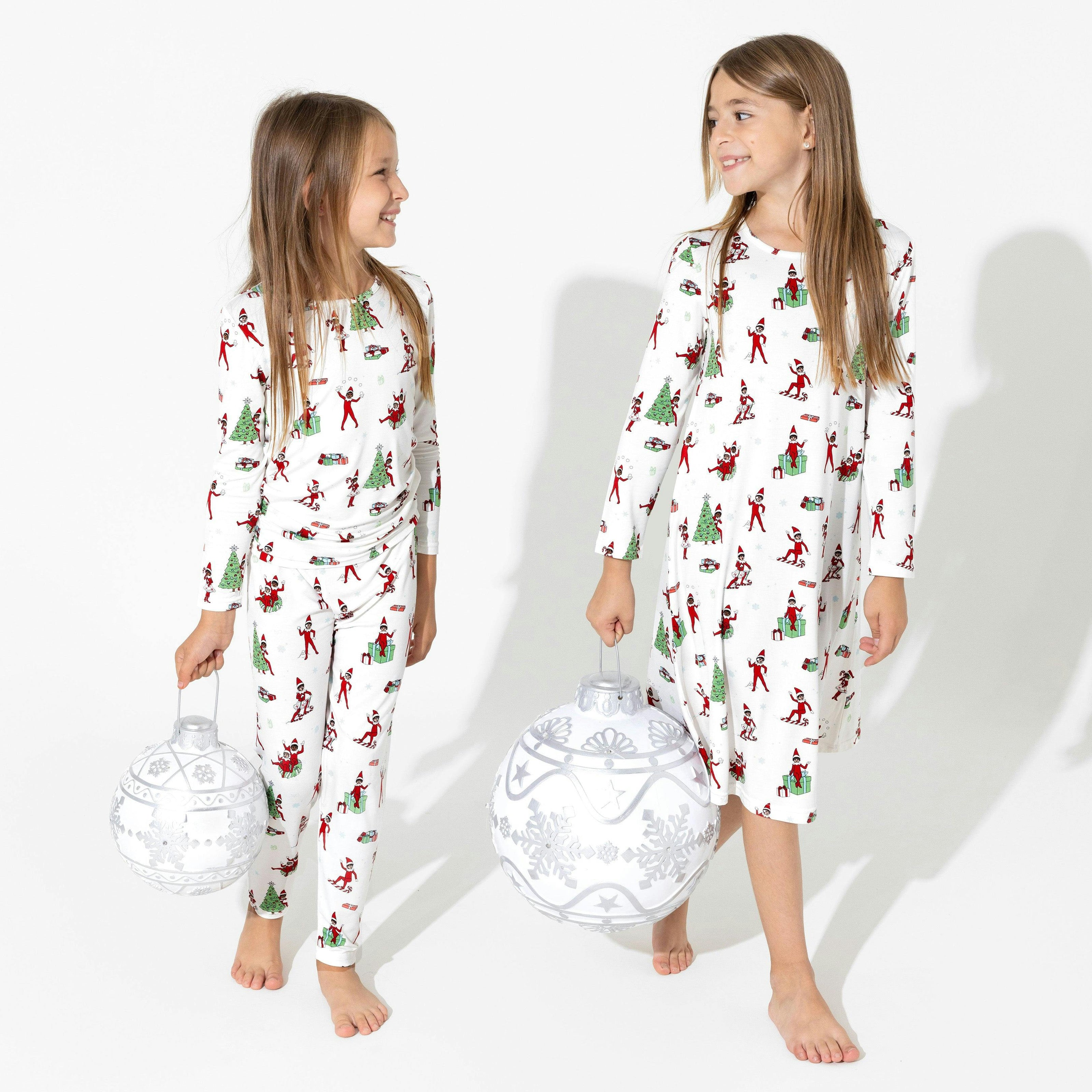 The Elf On The Shelf Bamboo Girls' Long Sleeve Dress