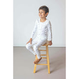 Gray Raccoon Pima Long Pajama Set