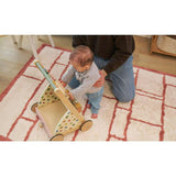 Windowpane Washable Organic Cotton Area Rug