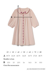 Collier Dress in Blushing Pink