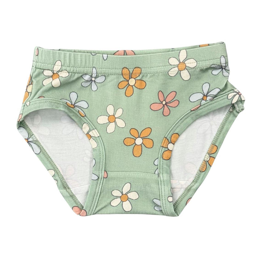 Girls Underwear in Sketched Daisy