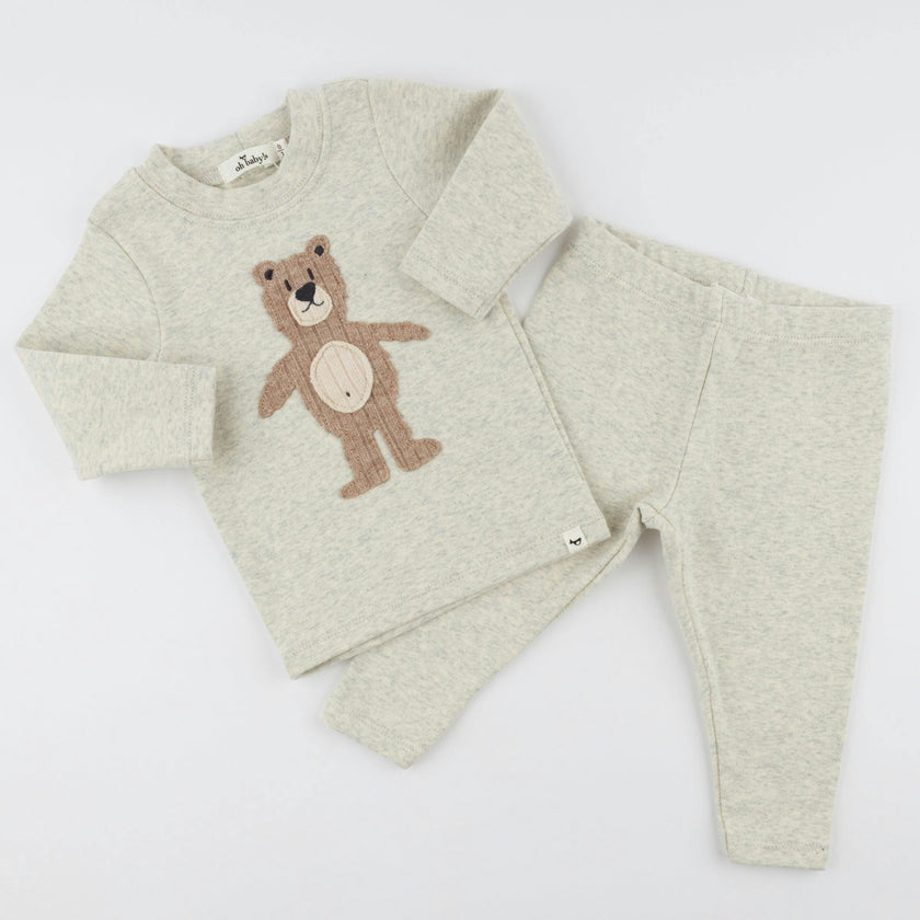 Shaggy Applique L/S 2pc Set
