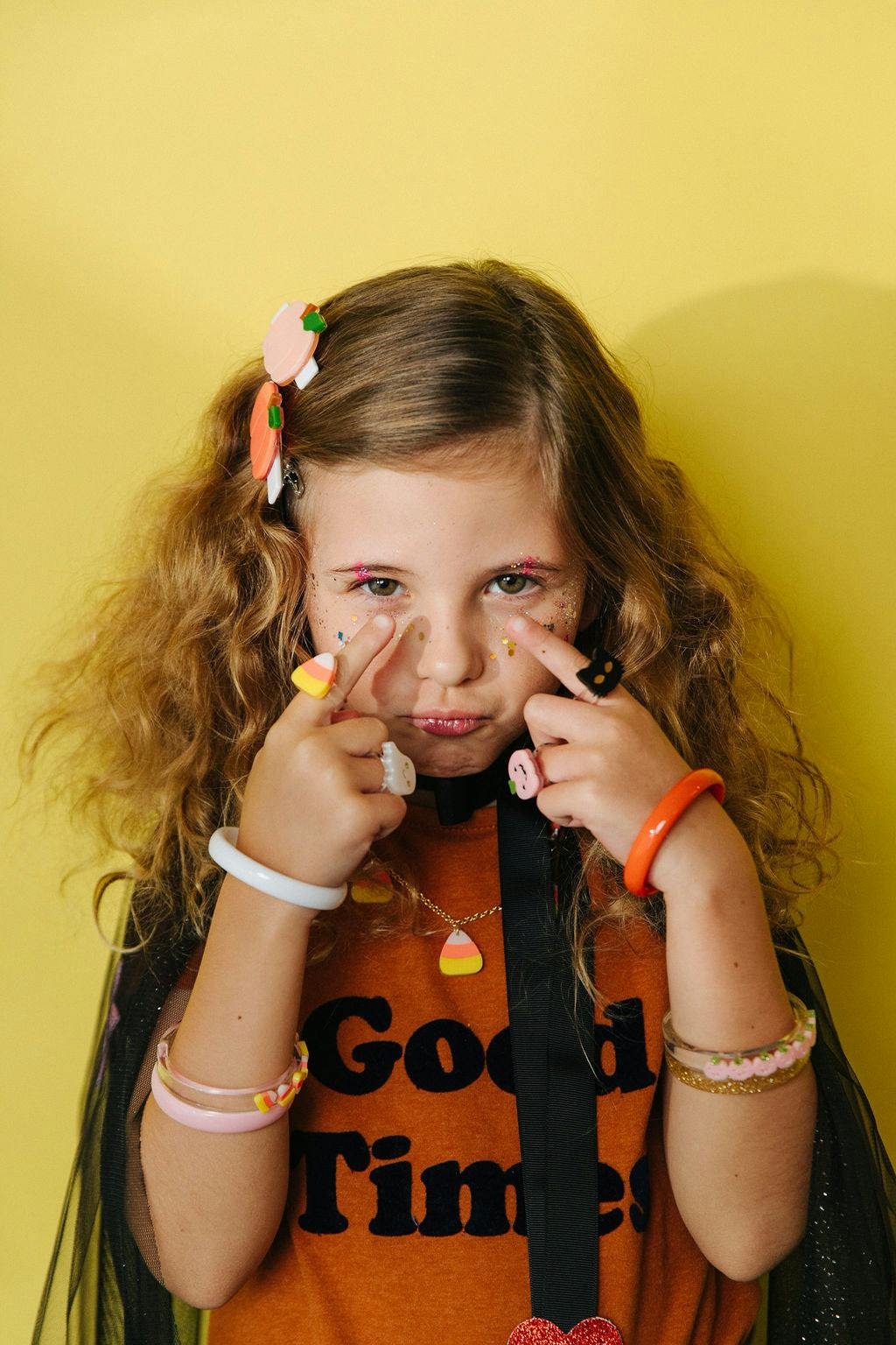 Glitter Candy Corn Necklace
