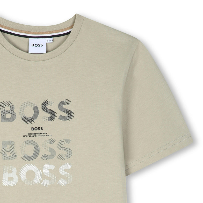 Grey Multi-Logo T-Shirt