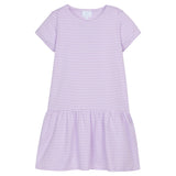 Kari T-Shirt Dress - Lavender Stripe