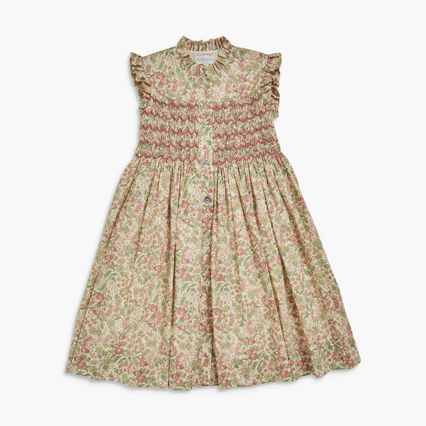 Hydrangea Dress Purple Green Liberty
