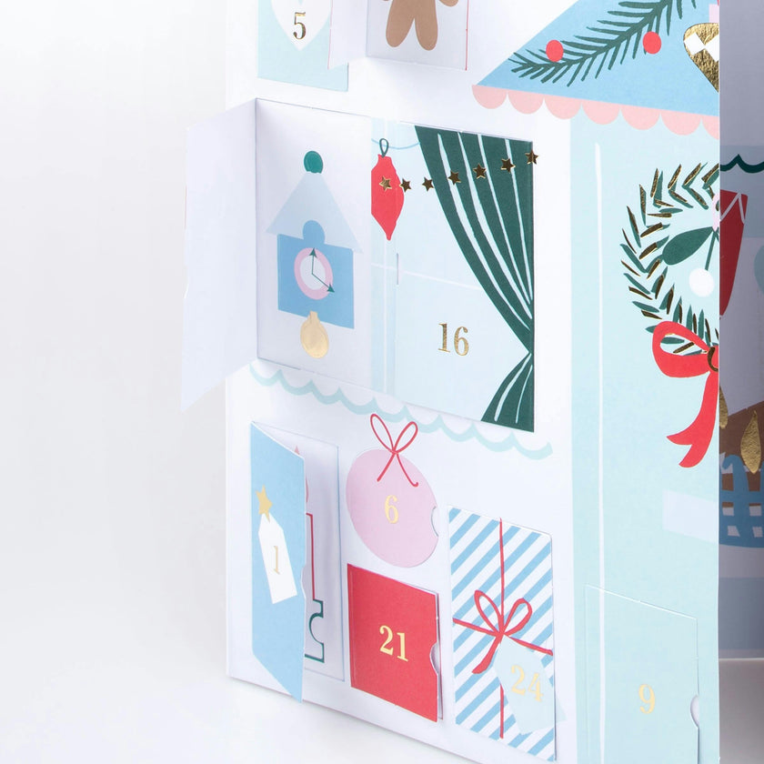 Santa'S Cabin Sticker Advent Calendar